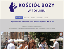 Tablet Screenshot of kosciolbozytorun.com